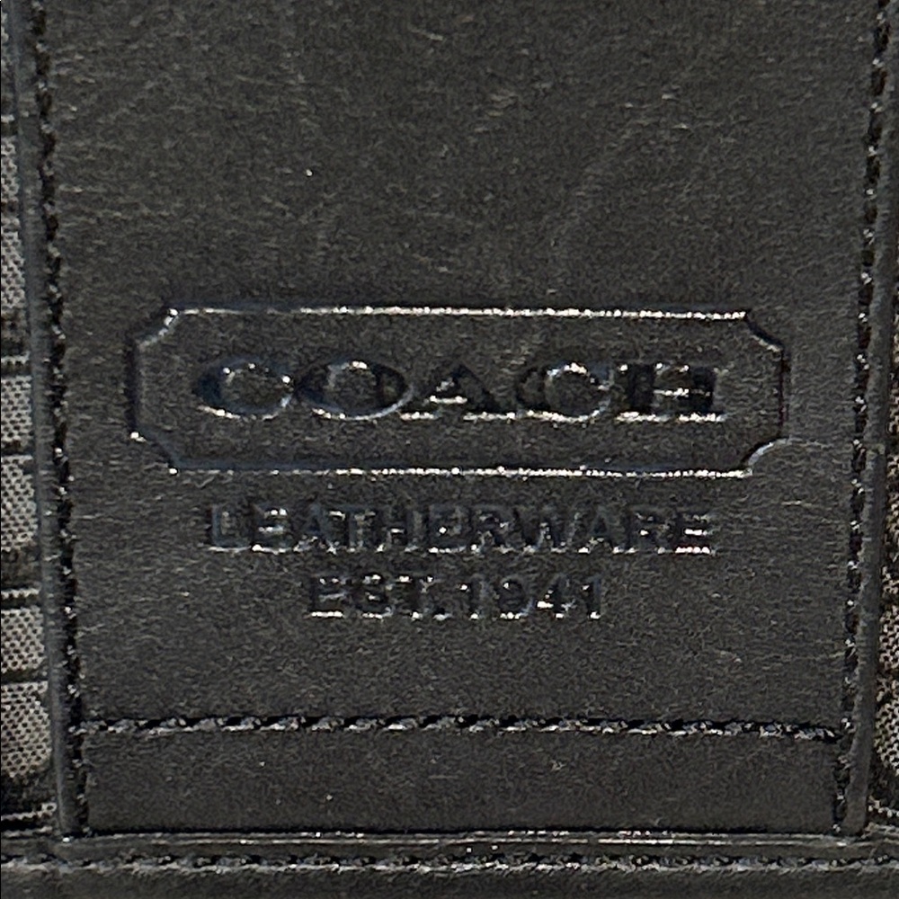 Coach Signature Hudson Laptop Black Men's Messenger Bag - Picture 3 of 16